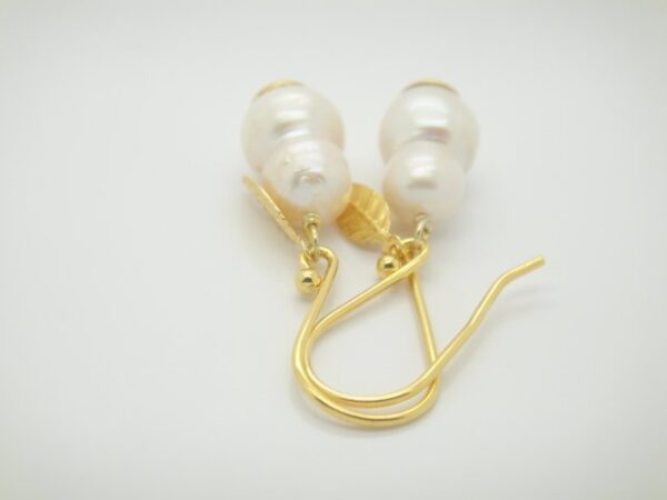 Romantik! echte Keshi- Perlen Ohrringe