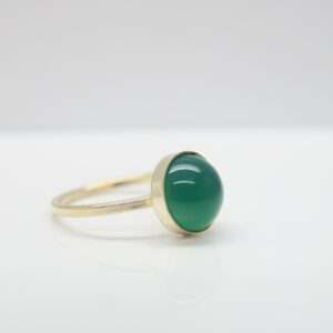 Onyx...smaragdgrüner Ring 925 vergoldet
