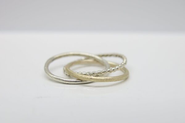 Trinity...edler Ring in 8k Gold +925 Silber