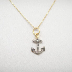 EDEL!! Kette Anchor...925 vergoldet mit Diamanten