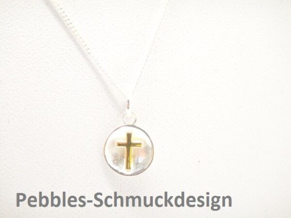 Tiny cross..zartes Kettchen mit Kreuz 925 Silber