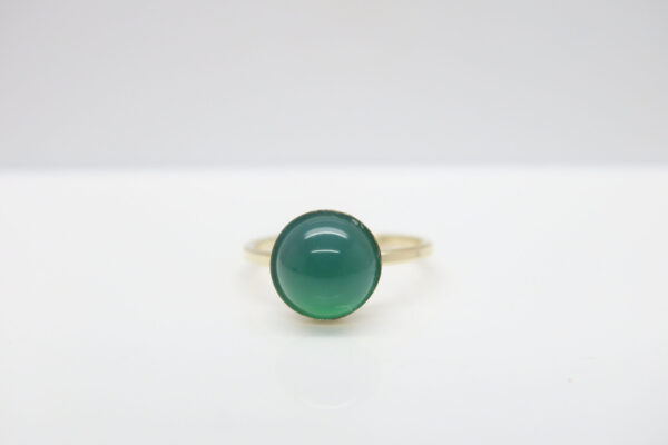 Onyx...smaragdgrüner Ring 925 vergoldet