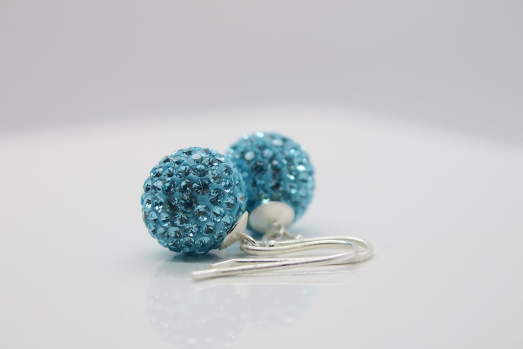 Glamour! funkelnde Kristall-Ohrringe 925 Silber