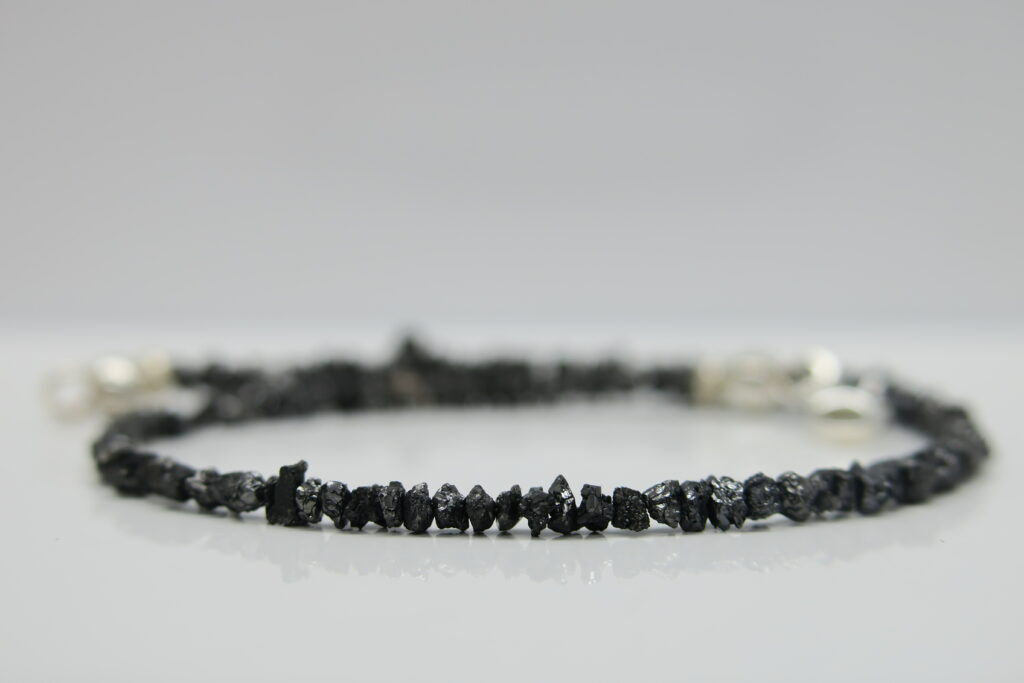Diamant Armband...zartes Armband mit Rohdiamanten und Silber