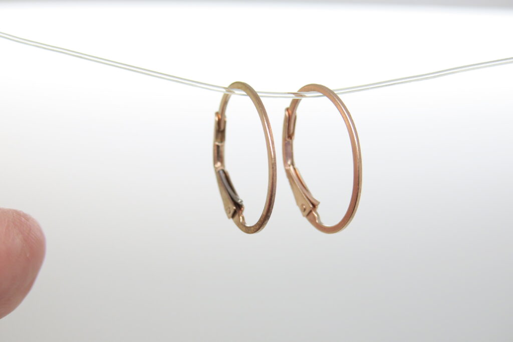Brisur/ Creole Wechselschmuck Ohrring Sterlingsilber rosè vergoldet