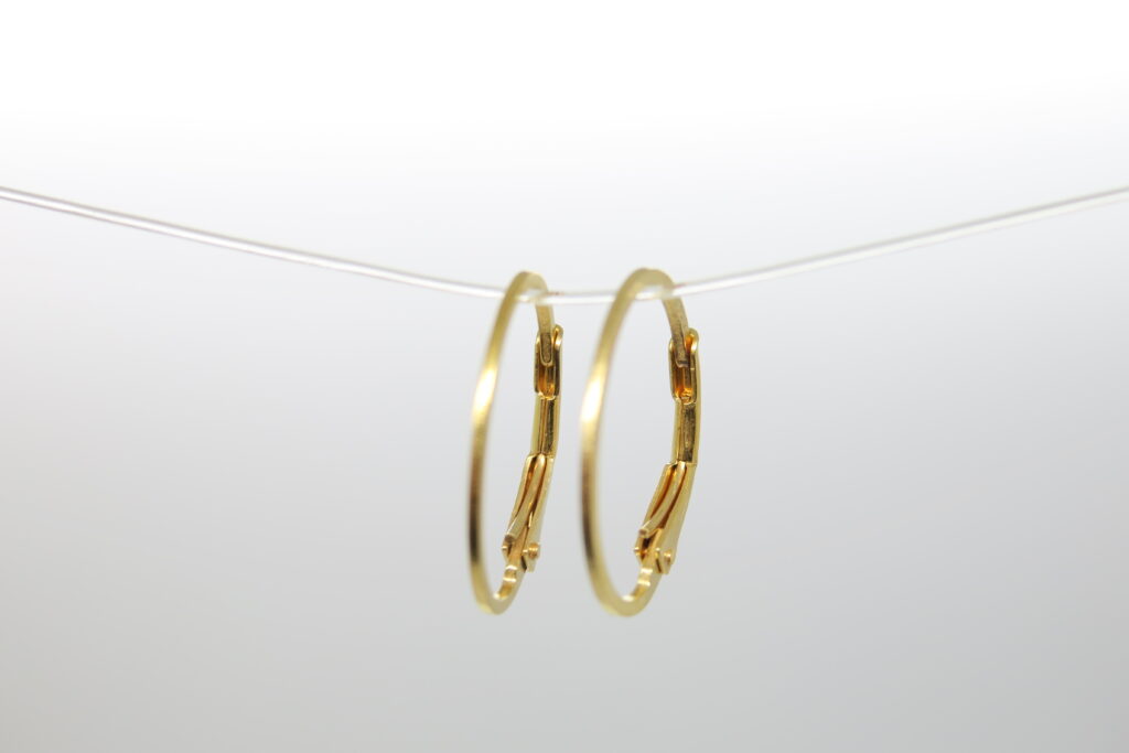 Wechselschmuck Creole Silber hochwertig 18k vergoldet